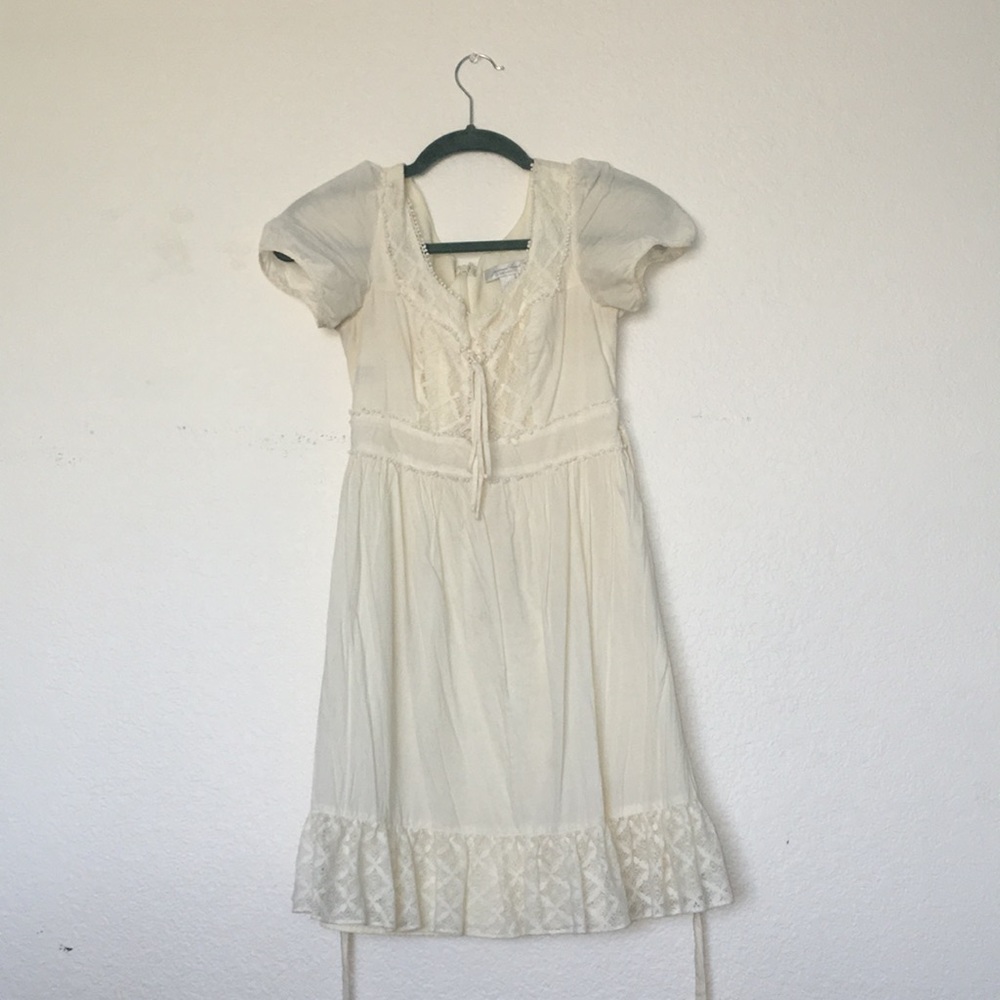 Cream Lace Dress